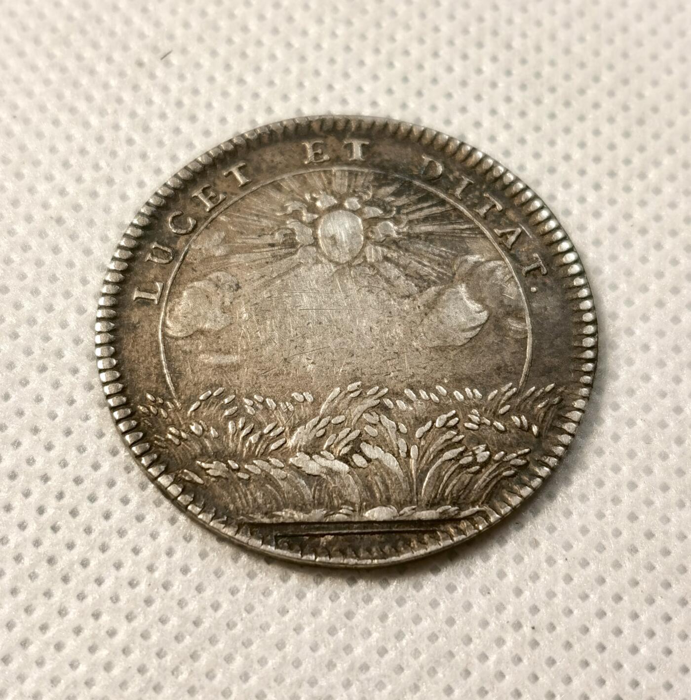 甄臻铺-世界币章拍卖（第30期），送拍享返佣金等优惠多多 1725年高卢神职人员大会代币, 9.6克，直径30mm