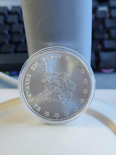 第172期拍卖【长期征集拍品】 - 苏里南2013年地图1盎司纪念银币，999银
