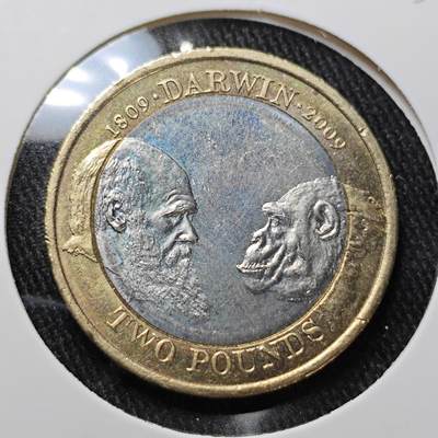 KK钱币收藏小铺 套币 银币专场 2月预留时间 周末发货 -  英国2镑纪念币双色币 好品