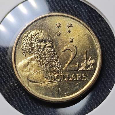 KK钱币收藏小铺 套币 银币专场 2月预留时间 周末发货 -  1998澳大利亚2元 拆卷品