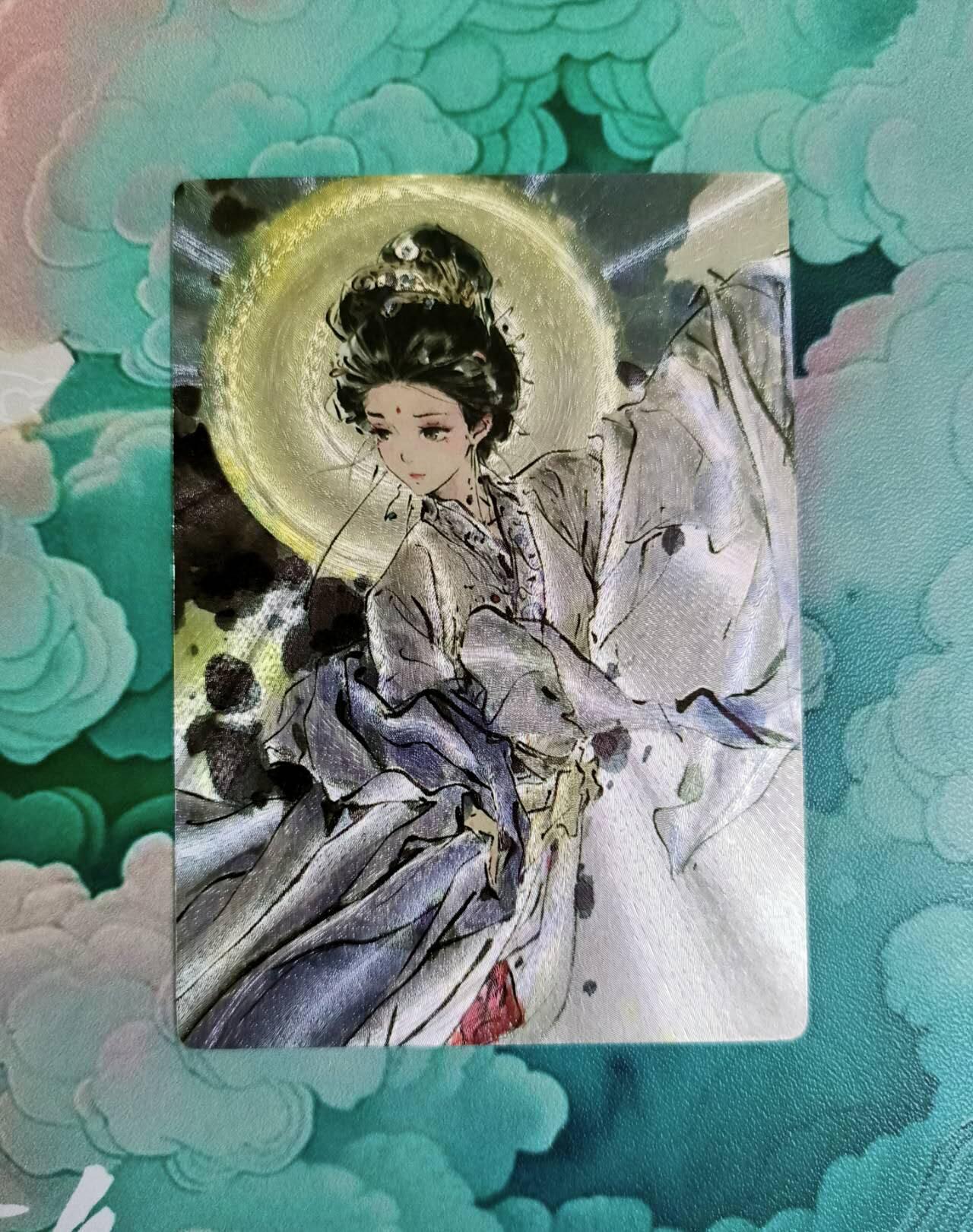 龙虎卡牌第五十一场 （无佣金，满120包邮，欢迎送拍） 粗闪 迟迟绘 嫦娥（绝美）