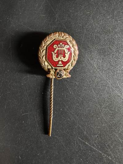 老王徽章第143期 - 德三音乐协会服务25周年针插