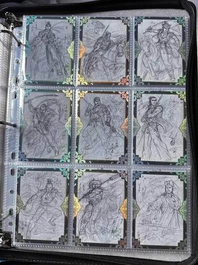 丫丫卡拍-场主生日🎂全场包邮（3月1日22：00截拍） 【墨韵水浒】线稿卡  14张