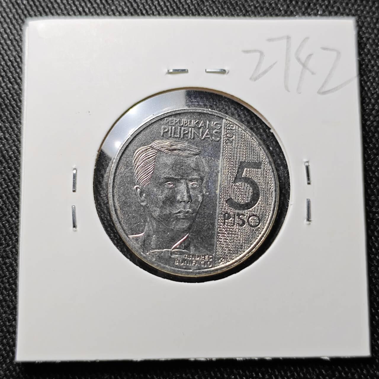 KK钱币收藏小铺 第327期 2月预留时间 周末发货 菲律宾5比索 