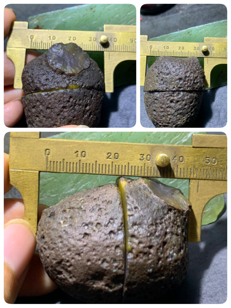 精美亚光原皮鸡油黄冻料战国红玛瑙对切原石摆件一对，