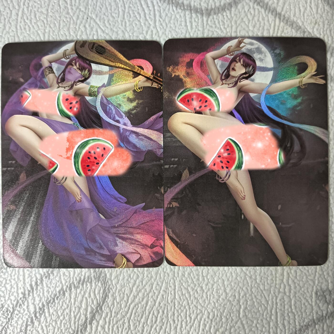 花开卡拍第35期（8月24号周日截拍，品控勿拍!!!拍品不寄存，运费5元，自制卡难免瑕疵，可能存在轻微撞角爆边等出厂瑕疵，品控介意勿拍！） 墨卡艺术卡 LGD 对卡03