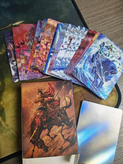 阳大大卡牌拍卖第68期（持续收拍品，周五晚上九点截拍，进群福利早知道） - 卡德曼 巾帼水浒 幻粗工艺套卡  14人，每人3色，加补卡一张。