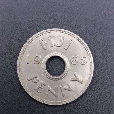 【淘币小摊】实时拍第七百一十九拍  散币场  满百包邮可预留二周 每周一统一发货   - 斐济1965年一便士