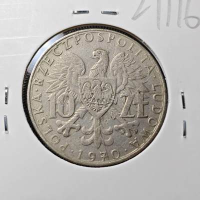 KK钱币收藏小铺 第327期 2月预留时间 周末发货 -  1970波兰10兹罗提纪念币