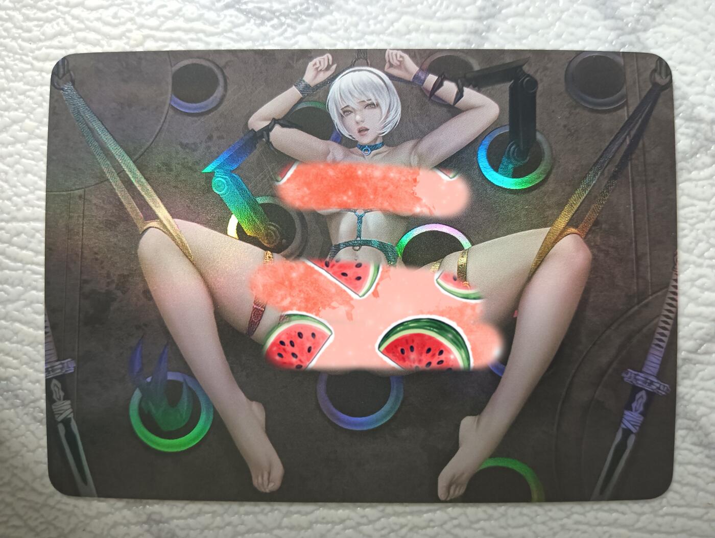 花开卡拍第35期（8月24号周日截拍，品控勿拍!!!拍品不寄存，运费5元，自制卡难免瑕疵，可能存在轻微撞角爆边等出厂瑕疵，品控介意勿拍！） 墨卡艺术卡 LGD单卡 彩闪