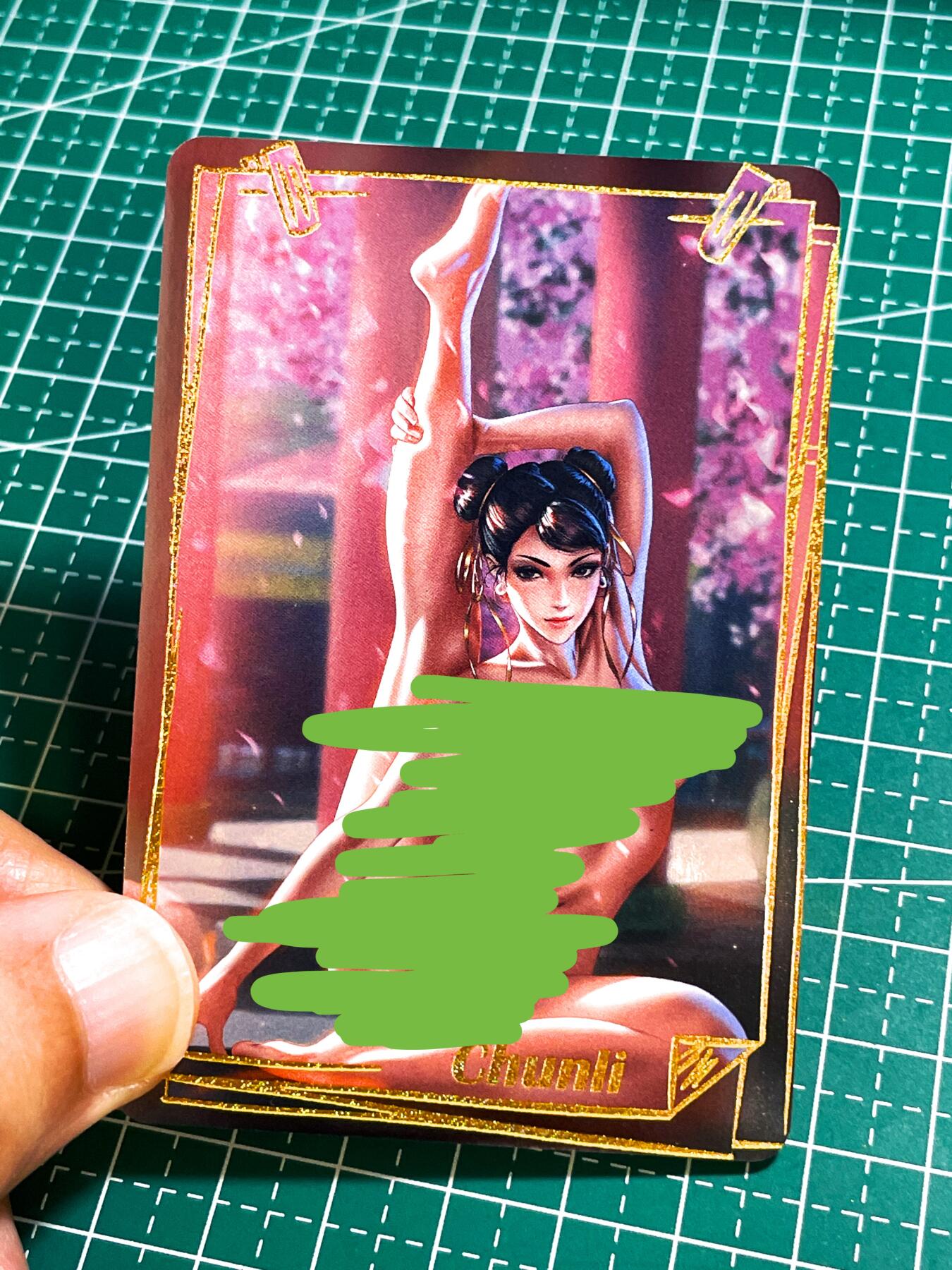 显眼宝28期【关注参拍有赠卡】 动漫艺术卡 春丽  超美角色  银闪工艺 小卡尺寸