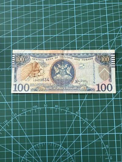 【炜奕收藏】，第四十二期 - 特立尼达和多巴哥100元，流通好品