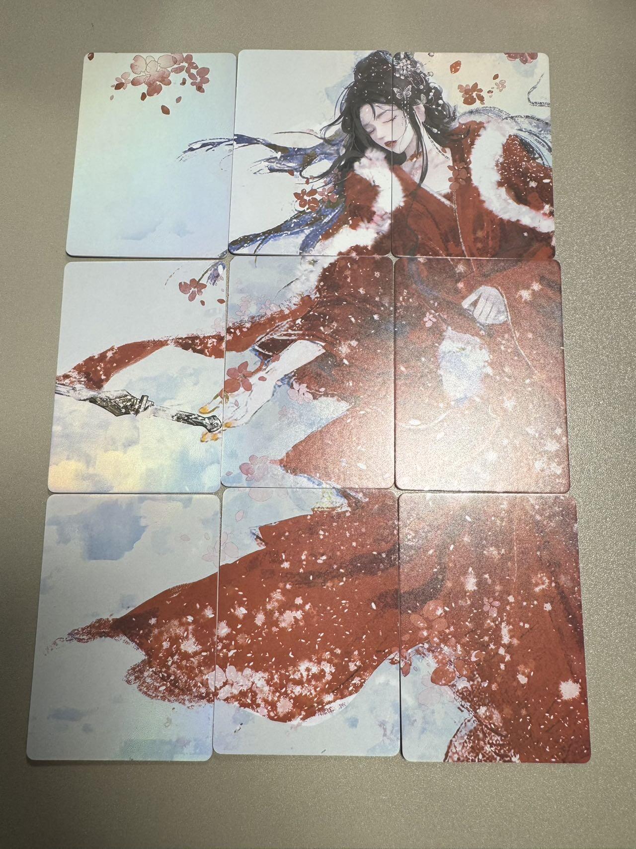 秋萤阁第18期 (8月22日周五晚上22点截拍，欢迎竞拍)  趣卡社九宫拼图 虞姬