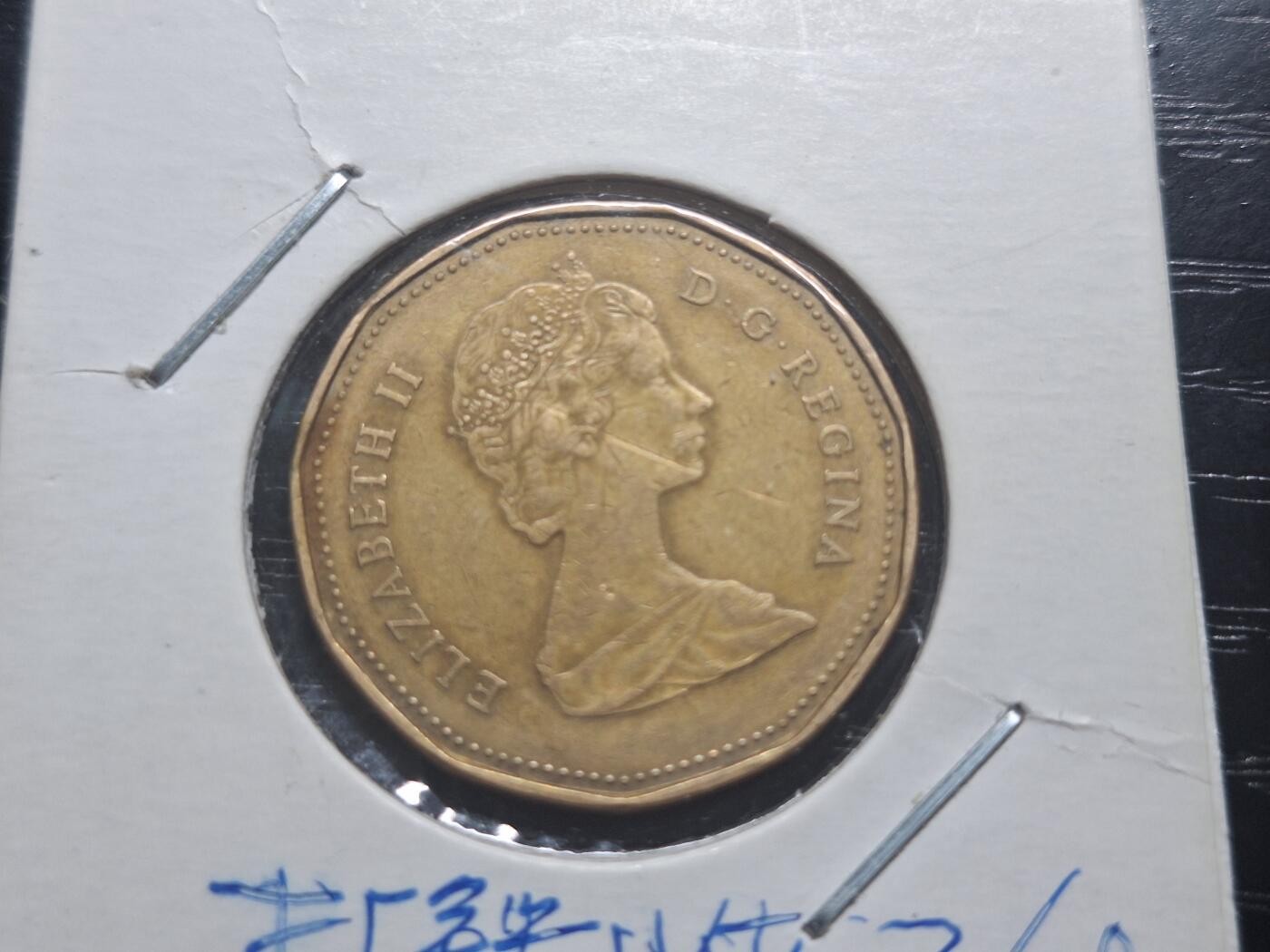 博彦收藏 8月27日 8点钱币专场 1988 加拿大鸭子1元硬币 流通品