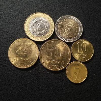 【全场包邮】纯粹捡漏拍453场 - 阿根廷2009-2013年6枚套币