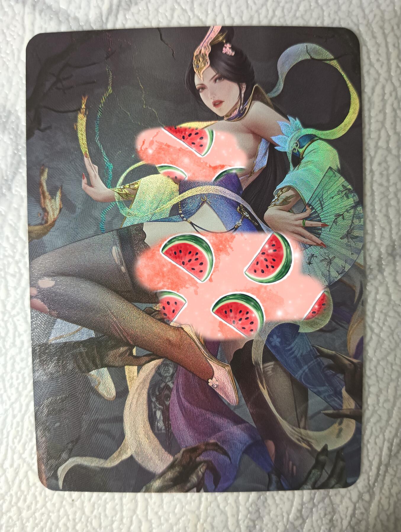 花开卡拍第35期（8月24号周日截拍，品控勿拍!!!拍品不寄存，运费5元，自制卡难免瑕疵，可能存在轻微撞角爆边等出厂瑕疵，品控介意勿拍！） 墨卡艺术卡 LGD单卡