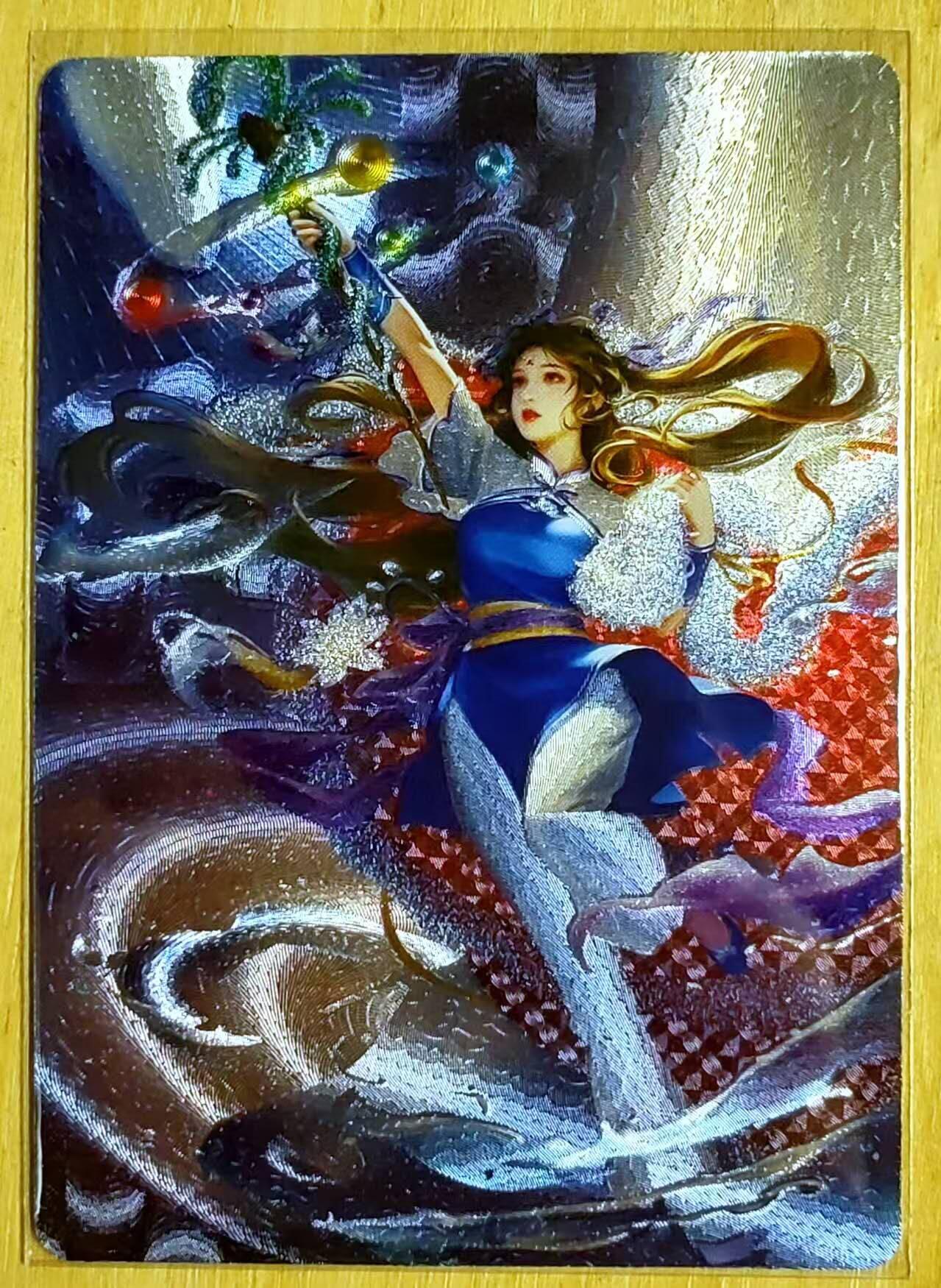 龙虎卡牌第五十一场 （无佣金，满120包邮，欢迎送拍） 粗闪 猴子动漫卡牌 日替内室-赵灵儿