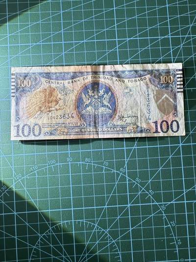 【炜奕收藏】，第四十二期 特立尼达和多巴哥100元，流通好品