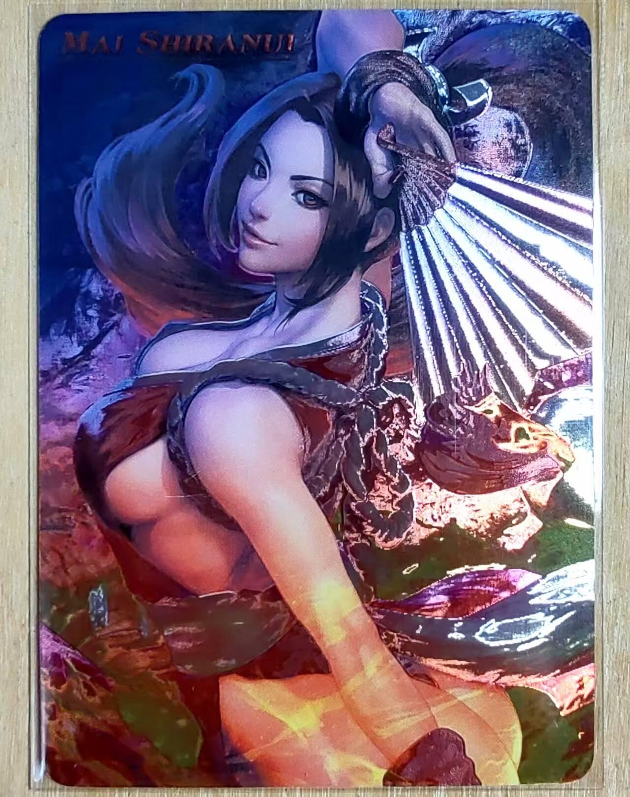 龙虎卡牌第五十一场 （无佣金，满120包邮，欢迎送拍） 光刻 不知火舞卡牌 大扇子还有大雷