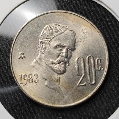 KK钱币收藏小铺 套币 银币专场 2月预留时间 周末发货 -  1983墨西哥20分 好品