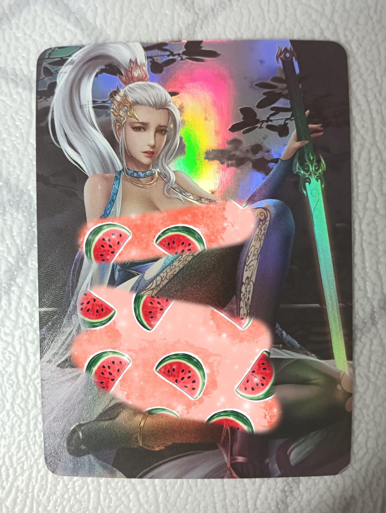 花开卡拍第35期（8月24号周日截拍，品控勿拍!!!拍品不寄存，运费5元，自制卡难免瑕疵，可能存在轻微撞角爆边等出厂瑕疵，品控介意勿拍！） 墨卡艺术卡 LGD单卡 彩闪