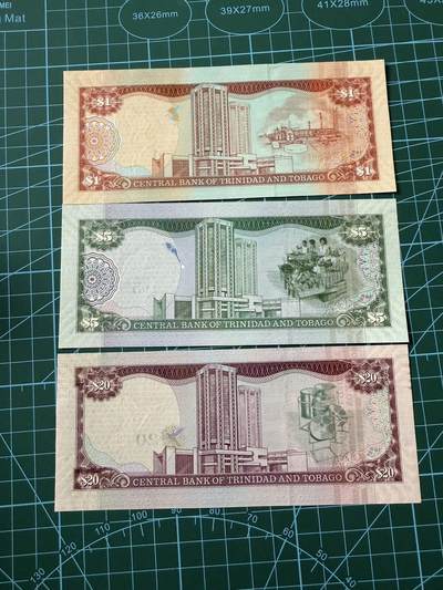 【炜奕收藏】，第四十二期 特立尼达和多巴哥1-20元，UNC品相，包含无47