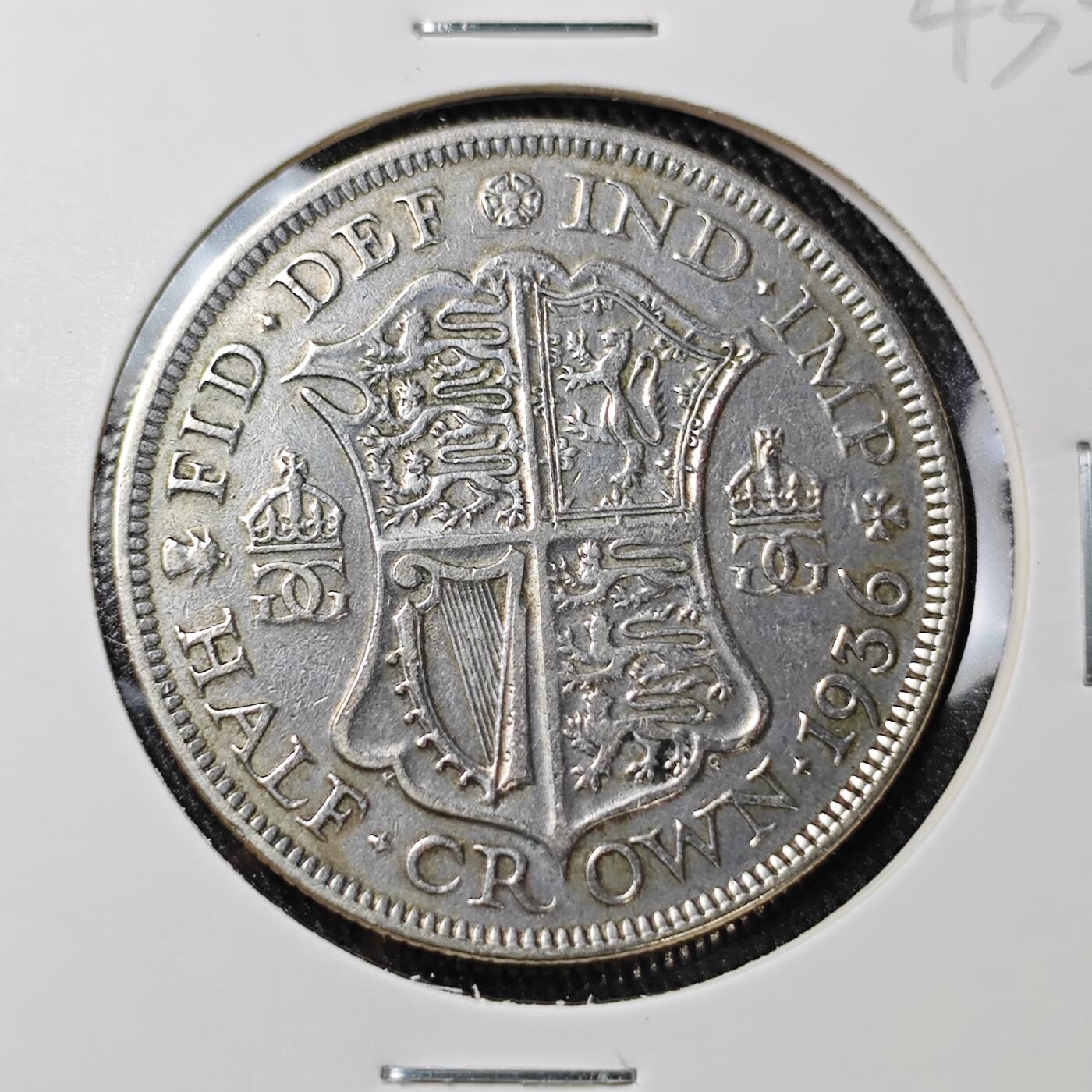 KK钱币收藏小铺 套币 银币专场 2月预留时间 周末发货  1936英国半克朗银币