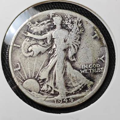 KK钱币收藏小铺 套币 银币专场 2月预留时间 周末发货 -  1944美国行走女神50分银币