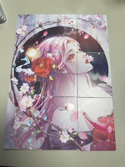秋萤阁第18期 (8月22日周五晚上22点截拍，欢迎竞拍)  - 趣卡社九宫拼图 粉黛