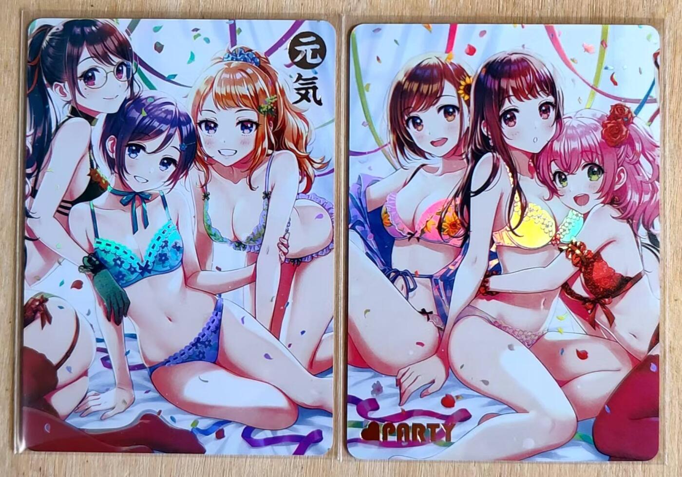 龙虎卡牌第五十一场 （无佣金，满120包邮，欢迎送拍） 彩闪2张 京珞卡牌 元气少女双拼