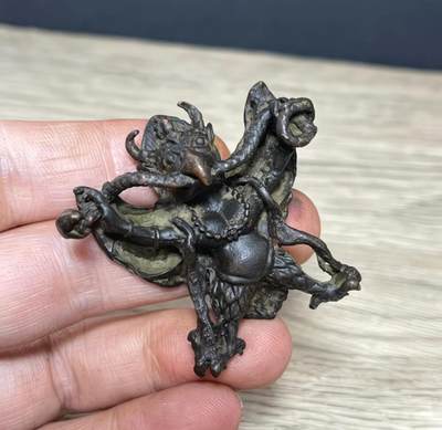 大鹏鸟护法密宗金翅文玩摆件 - 大鹏鸟护法密宗金翅文玩摆件