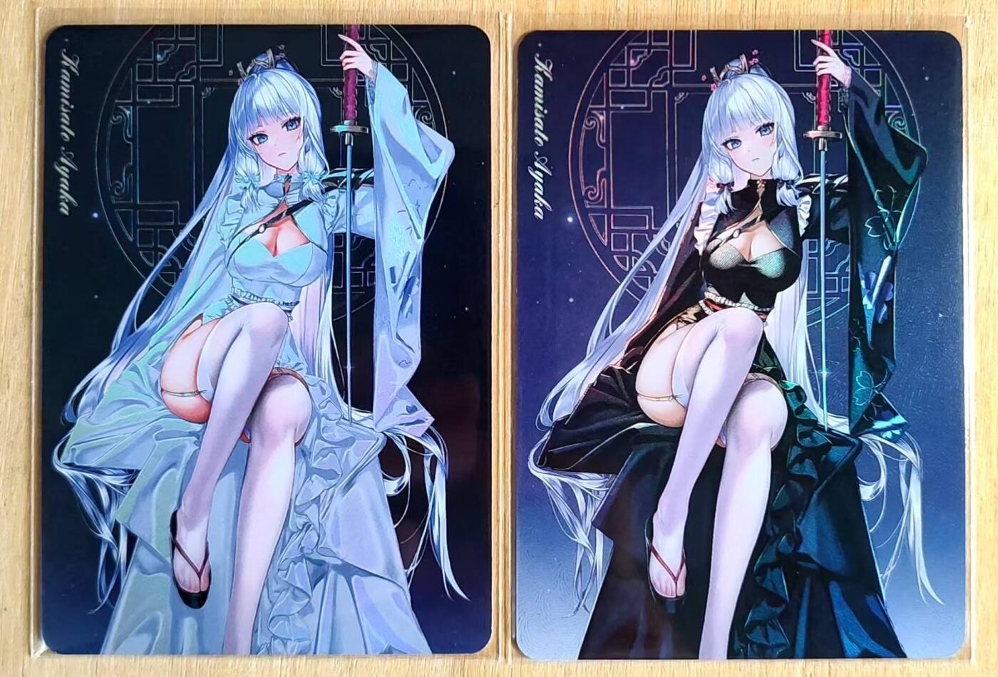 龙虎卡牌第五十一场 （无佣金，满120包邮，欢迎送拍） 折光彩闪2张 驴打滚卡牌 战袍双色