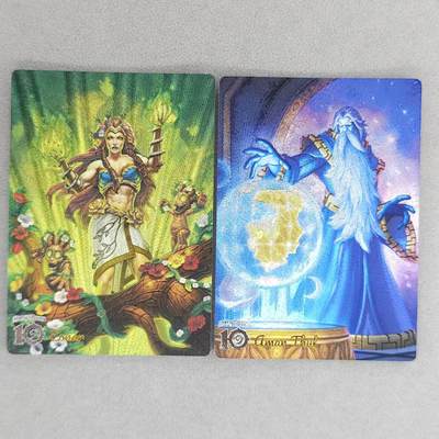 龙虎卡牌第五十一场 （无佣金，满120包邮，欢迎送拍） - 粗闪2张 奇点 魔兽世界