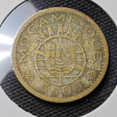 KK钱币收藏小铺 第328期 2月预留时间 周末发货 -  葡属莫桑比克5埃斯库多银币