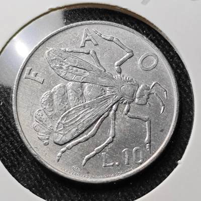 KK钱币收藏小铺 第327期 2月预留时间 周末发货 - 圣马力诺10里拉 