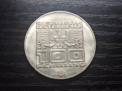 博彦收藏 8月27日 8点钱币专场 - 1976 奥地利冬奥100先令纪念银币 