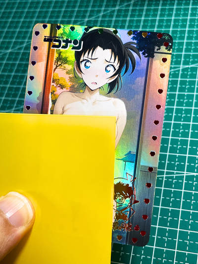 显眼宝28期【关注参拍有赠卡】 - 名侦探柯南系列动漫闪卡 艺术 散配 小兰 毛利兰一张 彩闪工艺 小卡尺寸