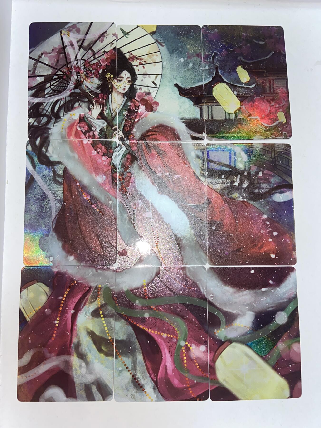 阳大大卡牌拍卖第68期（持续收拍品，周五晚上九点截拍，进群福利早知道） 趣卡社悟空归来拼图：玉兔精一图9张