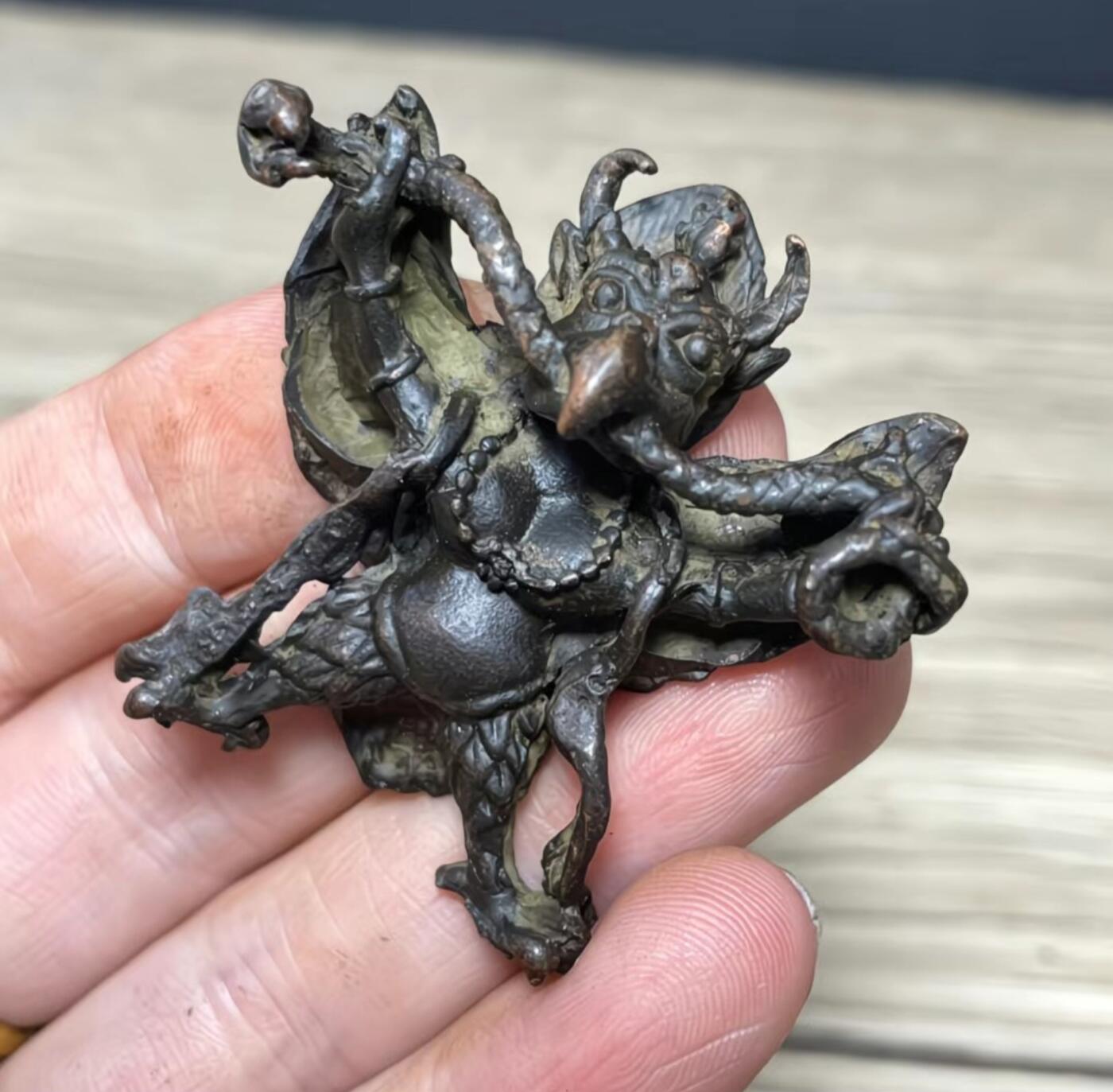 大鹏鸟护法密宗金翅文玩摆件