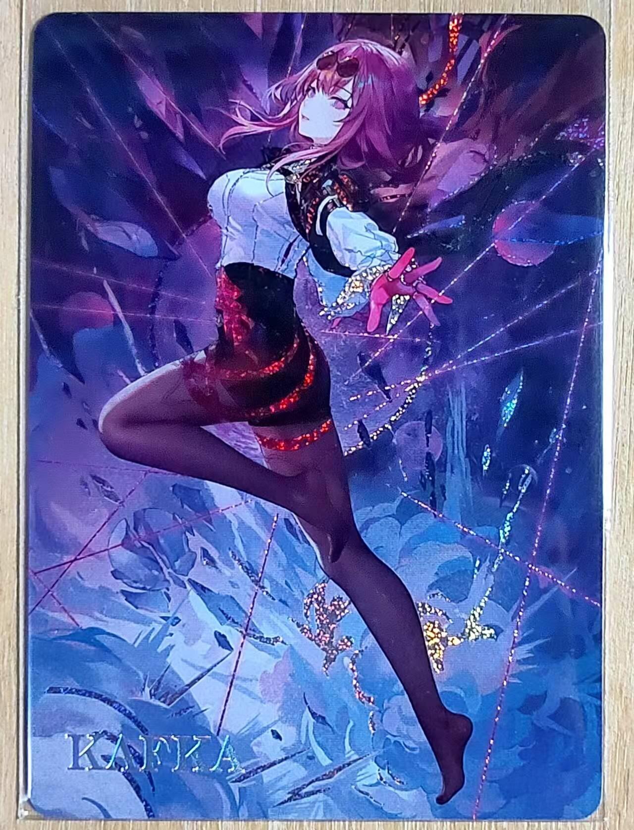 龙虎卡牌第五十一场 （无佣金，满120包邮，欢迎送拍） 小圆点彩闪 崩坏星穹铁道 卡芙卡