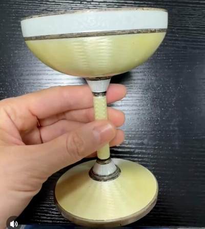 康怡轩钱币【银器 中国纪念币包装盒 专场】第466期 - 欧洲回流冰淇淋高脚杯