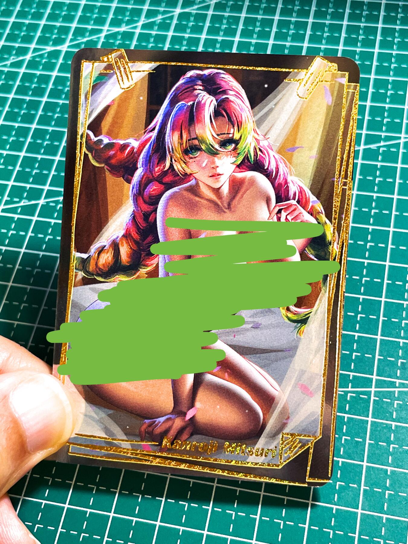 显眼宝28期【关注参拍有赠卡】 动漫艺术卡 甘露寺蜜璃 超美角色  银闪工艺 小卡尺寸