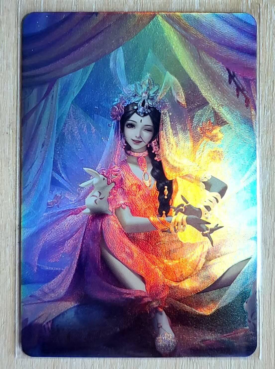 龙虎卡牌第五十一场 （无佣金，满120包邮，欢迎送拍） 粗彩闪 宁缺卡牌 西游记系列-天竺玉兔公主
