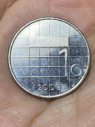 2025年第八十二场(总第一百零八场）外国好品散币(免佣金) - 荷兰🇳🇱2000年1盾(贝娅特丽克丝女王时期，弓箭标)