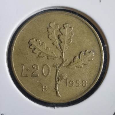 沼泽如烟--第818场 - 意大利1958年20里拉