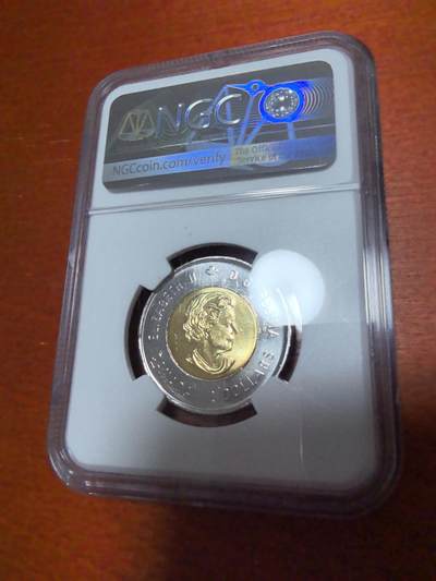 长老汇蛇年精选第三十九场拍卖 2021加拿大发现胰岛素100周年纪念彩色双色币2加元，NGC MS65