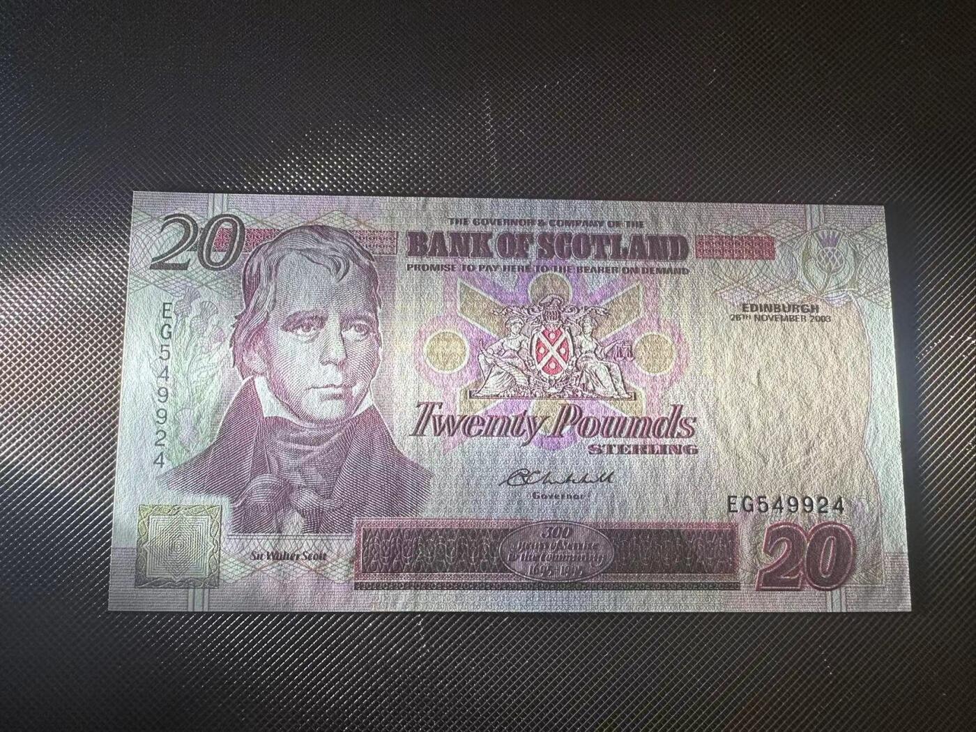 喜羊羊钱币收藏2025第9期(普品场) 苏格兰2003年20unc