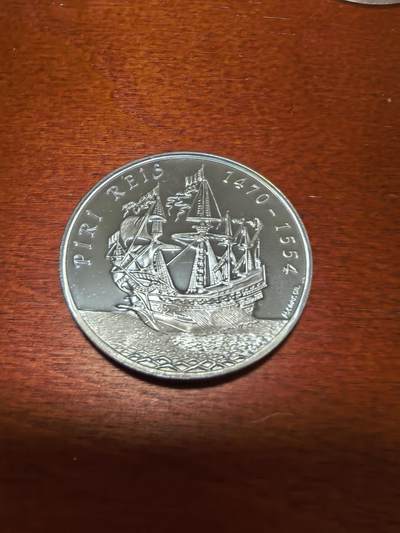 长老汇蛇年精选第三十九场拍卖 1995土耳其皮里之旅帆船5万里拉精制银币