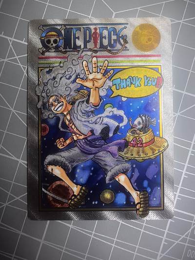 奇点卡牌 燎原 藏无缺璇哥 大卡道 卡玩帕克 卡德曼 白花恋诗 拍卖第十一场 卡牌出厂品质 不包厂瑕 放大镜品控勿拍 感谢大家支持 拍卖拒绝小号顶价 部分卡牌设置底价 大家放心拍 无佣金 公益场  - 奇点卡牌 订制 海贼路飞粗闪
