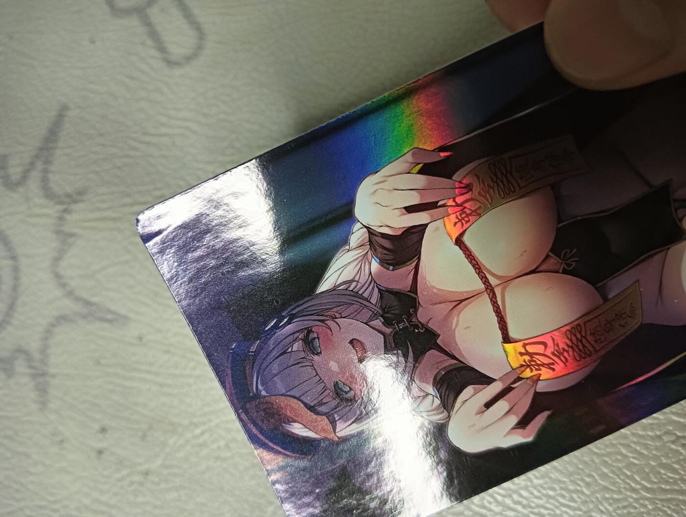 花开卡拍第35期（8月24号周日截拍，品控勿拍!!!拍品不寄存，运费5元，自制卡难免瑕疵，可能存在轻微撞角爆边等出厂瑕疵，品控介意勿拍！） 艺术卡，僵尸娘三宫彩闪，有张边角有皱褶介意勿拍